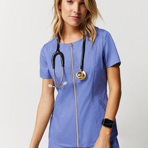 Jaanuu Ceil Blue Biker Top